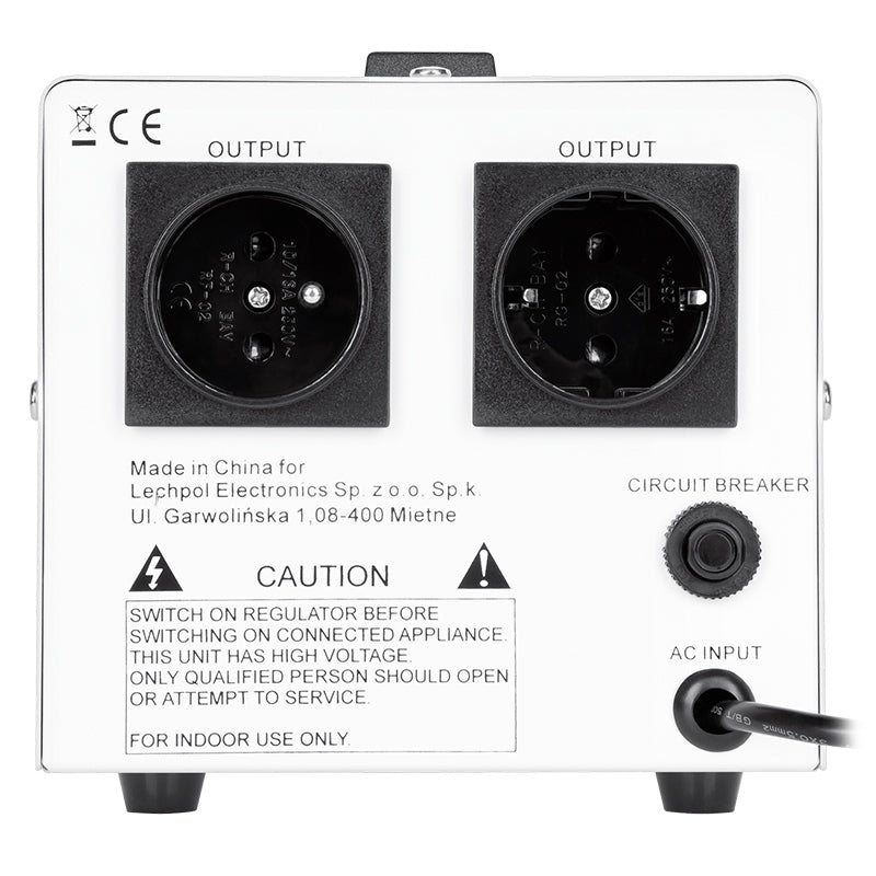 Stabilizator Tensiune Centrala Termica 500VA 350W Servomotor Precizie 3% Kemot URZ3425