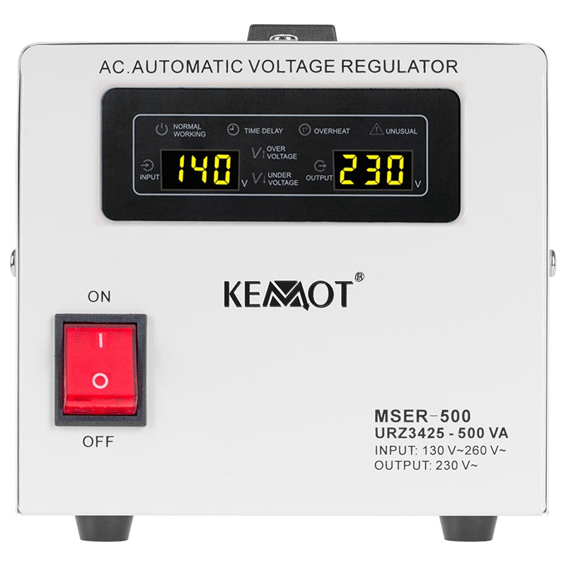 Stabilizator Tensiune Centrala Termica 500VA 350W Servomotor Precizie 3% Kemot URZ3425