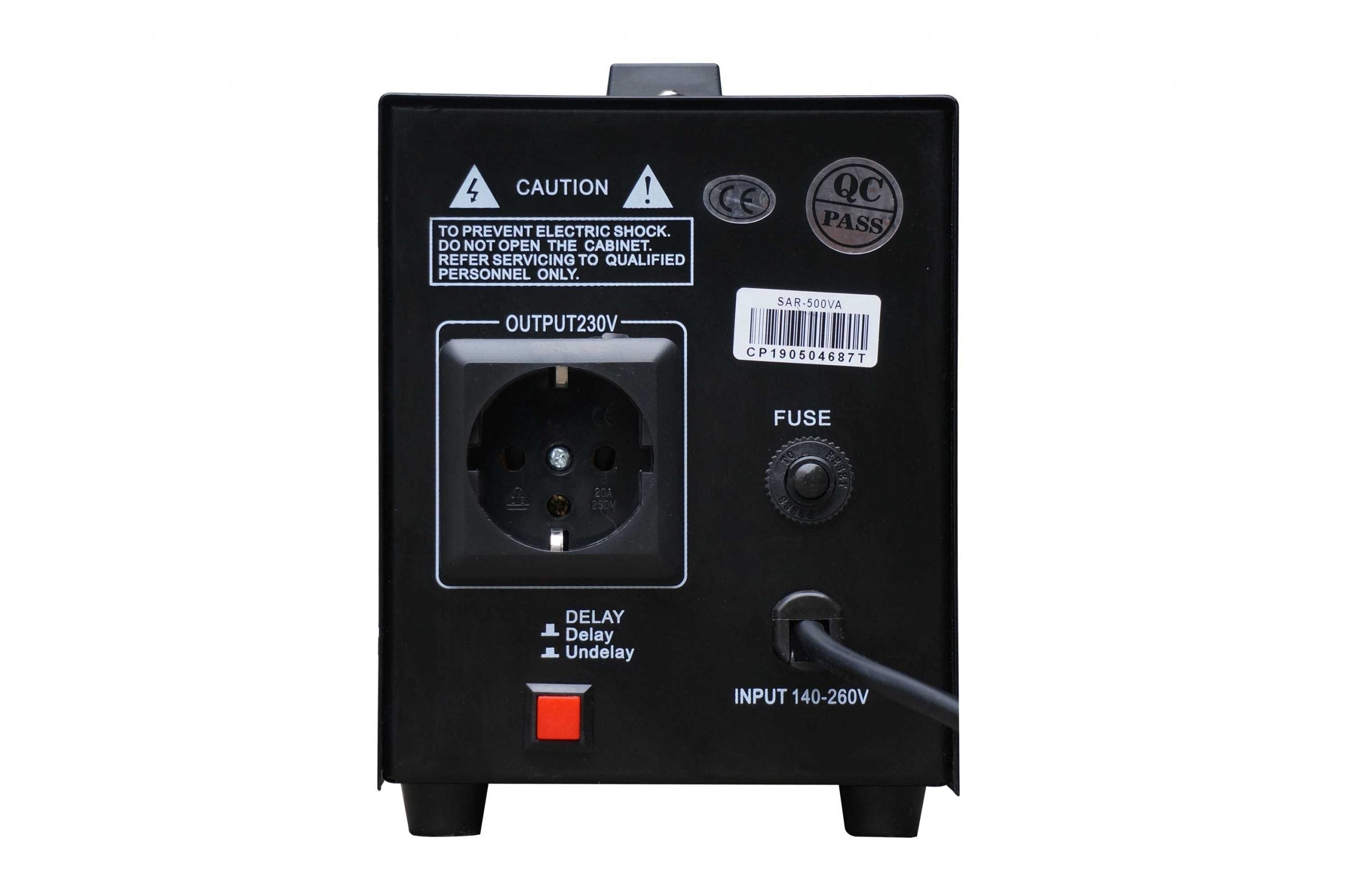 Stabilizator Tensiune 300W 500VA Monofazat Electronic 145-255V Electropower EP-SAR-500VA Imagine secundară a produsului