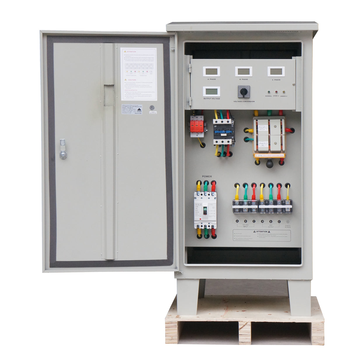 Stabilizator Tensiune 36kW 45KVA Trifazat Exterior Servomotor 260-460V Electropower EP-TNS-45kVA IP54 Imagine secundară a produsului
