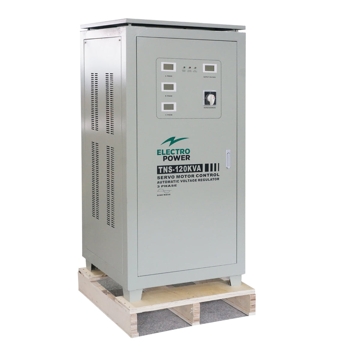 Stabilizator Tensiune 96kW 120KVA Trifazat Servomotor 260-460V Electropower EP-TNS-120kVA Imagine principală a produsului