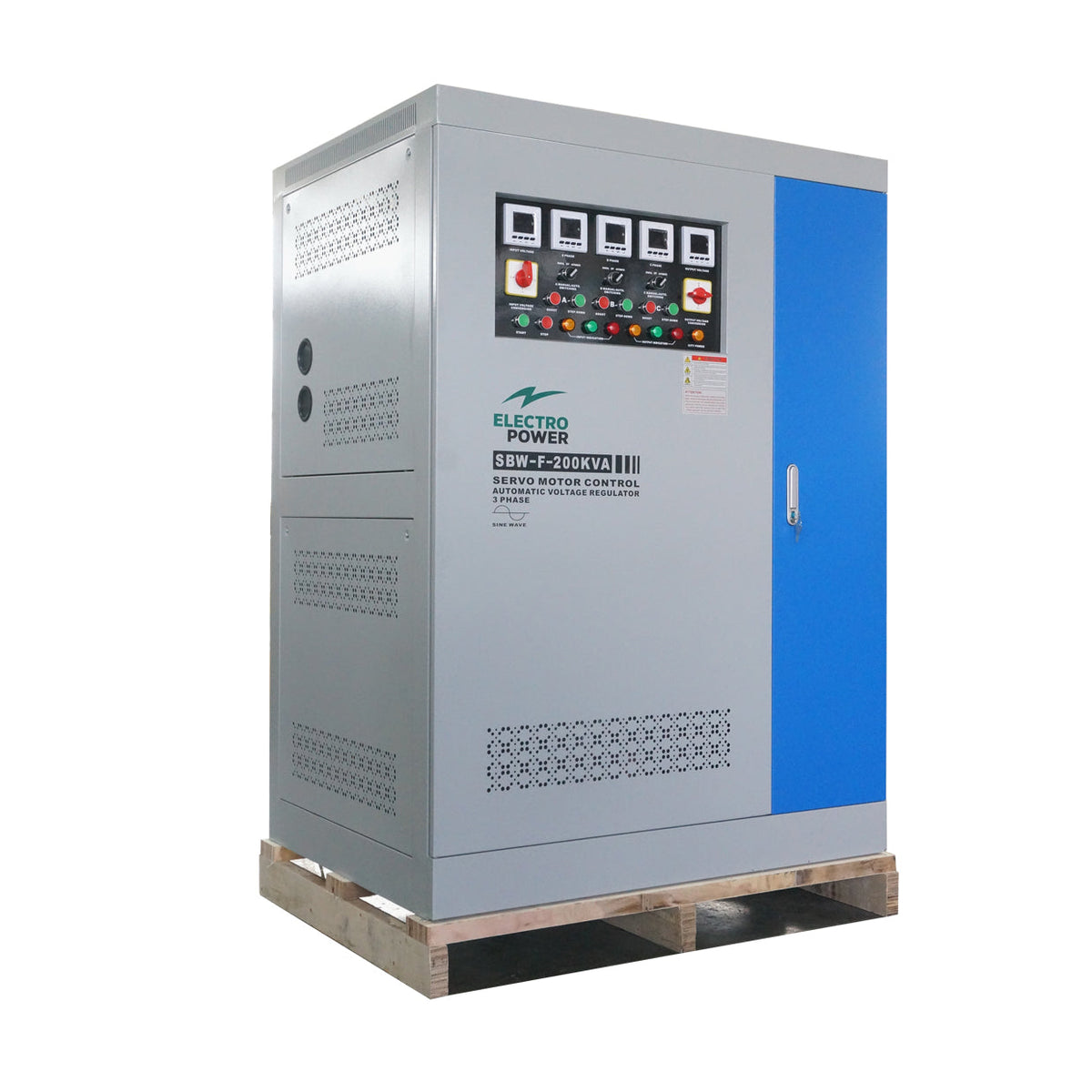 Stabilizator Tensiune 160kW 200KVA Trifazat Servomotor 320-480V Electropower EP-SBW-F-200kVA