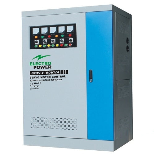 Stabilizator Tensiune 64kW 80KVA Trifazat Servomotor 320-480V Electropower EP-SBW-F-80kVA Imagine principală a produsului
