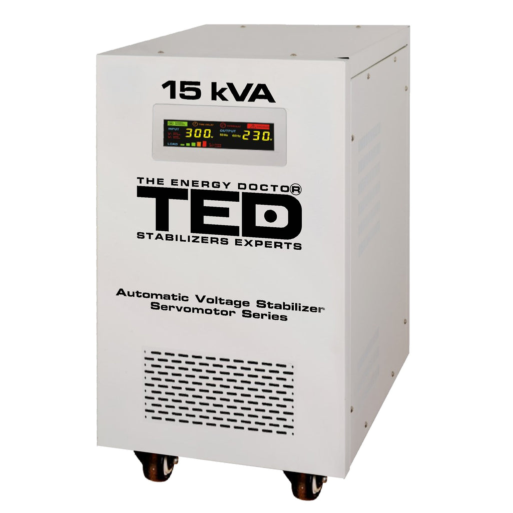Stabilizator tensiune monofazic servomotor 15KVA 12kW TED 000095