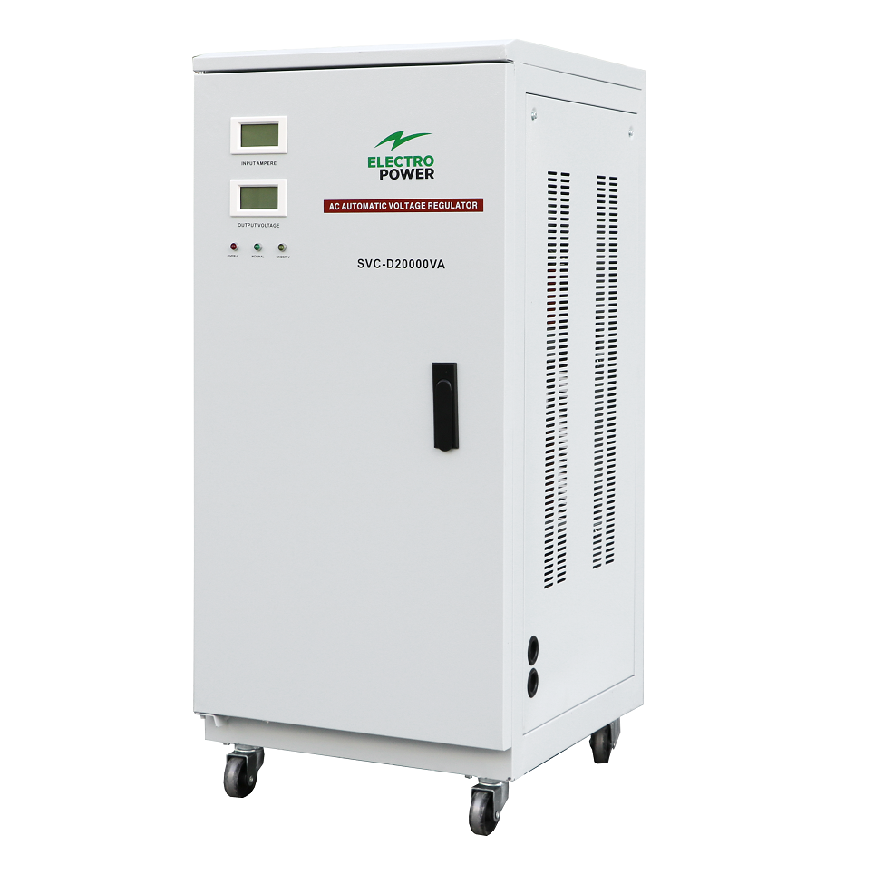 Stabilizator Tensiune 16kW 20KVA Monofazat Servomotor 115-270V Electropower EP-SVC-20kVA-115-270V LCD