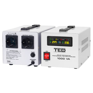 Stabilizator Tensiune Servomotor Centrala Termica 1000VA 600W - Regulator TED Electric