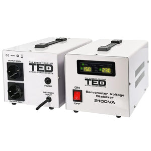 Stabilizator Tensiune Servomotor Centrala Termica 2100VA 1200W - Regulator TED Electric