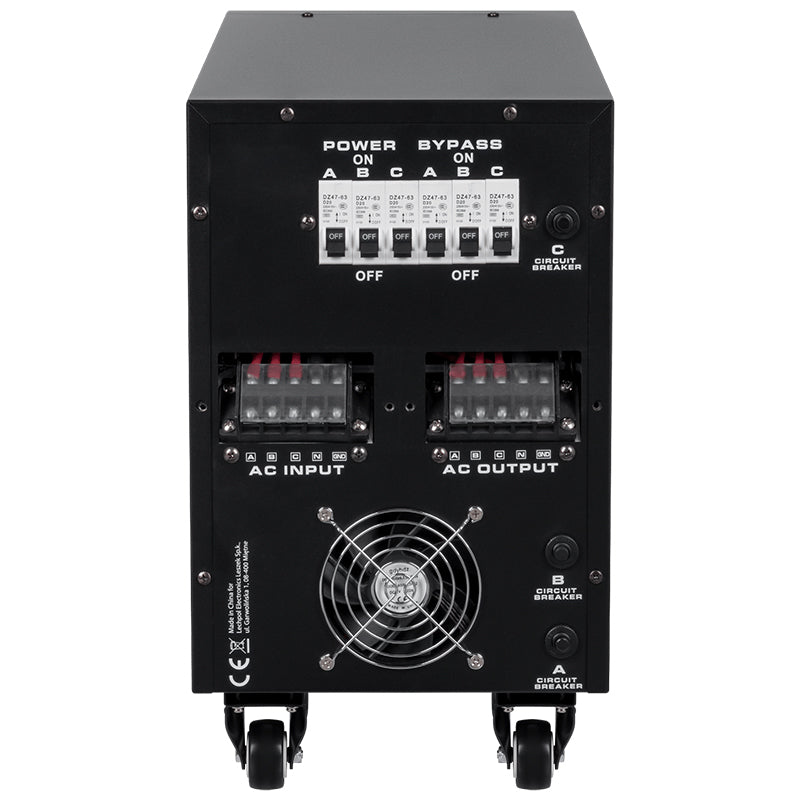 Stabilizator Tensiune Panouri Fotovoltaice Trifazat 10KVA 7kW Servomotor Kemot URZ3437-10K