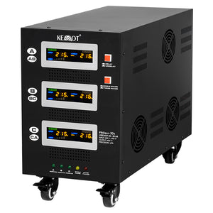 Stabilizator Tensiune Panouri Fotovoltaice Trifazat 30KVA 21kW Servomotor 225-450V Kemot URZ3437-30