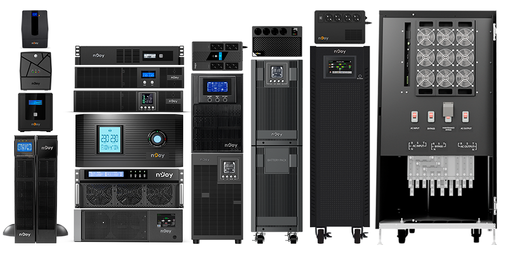 Gama completa de Surse Nentreruptibile UPS (rackabil, tower, convertibil, tip prelungitor, online dubla conversie si line interactive)