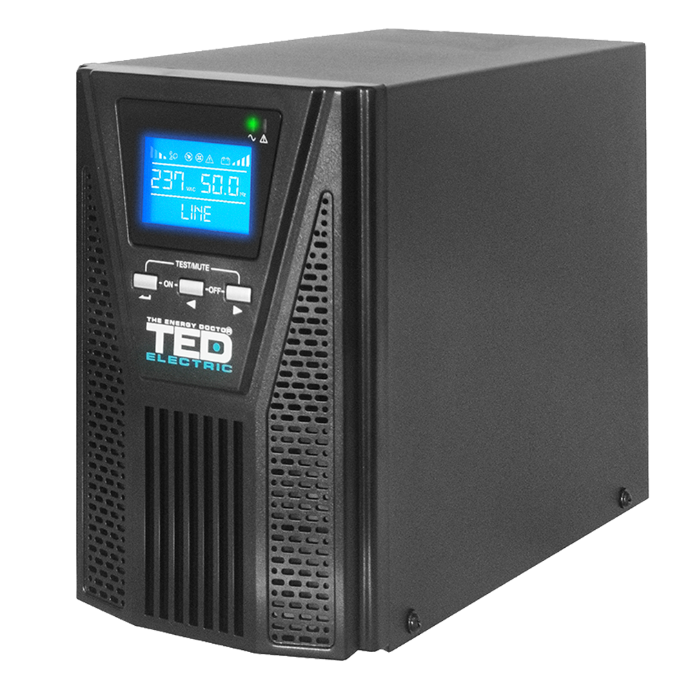 UPS 1000VA 1KVA 900W Sinus Pur TED Electric  Imagine principală a produsului