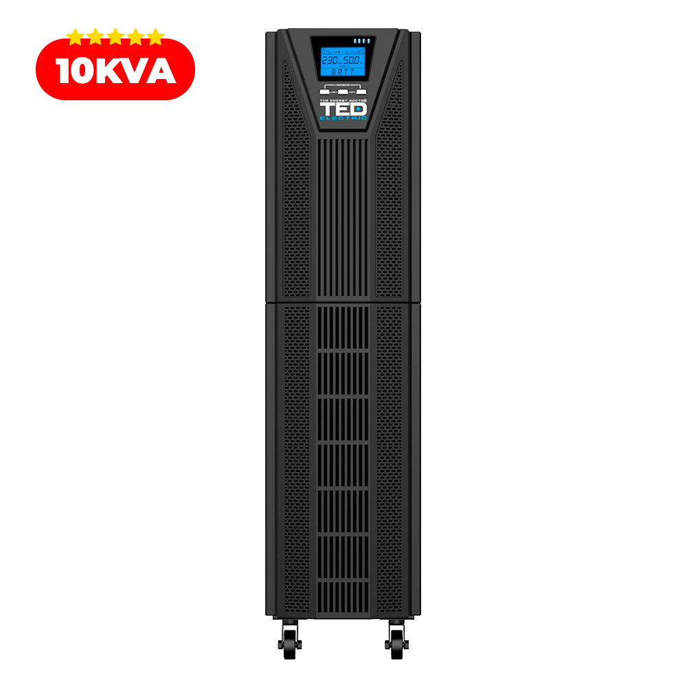 UPS 10KVA 10kW 230V Online Dubla Conversie Sinusoida Pura TED Electric TED004017 Imagine secundară a produsului