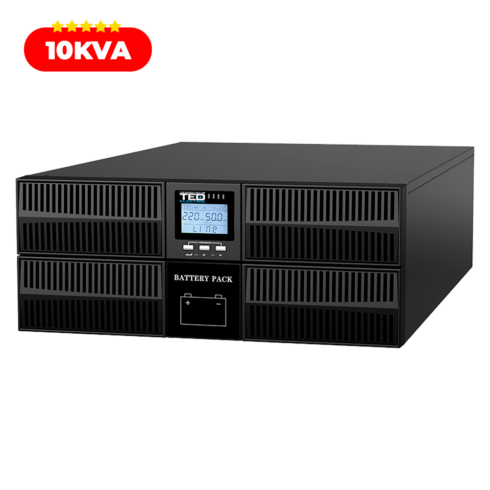 UPS 10KVA 10KW Rackabil Online Dubla Conversie TED Electric TED006233