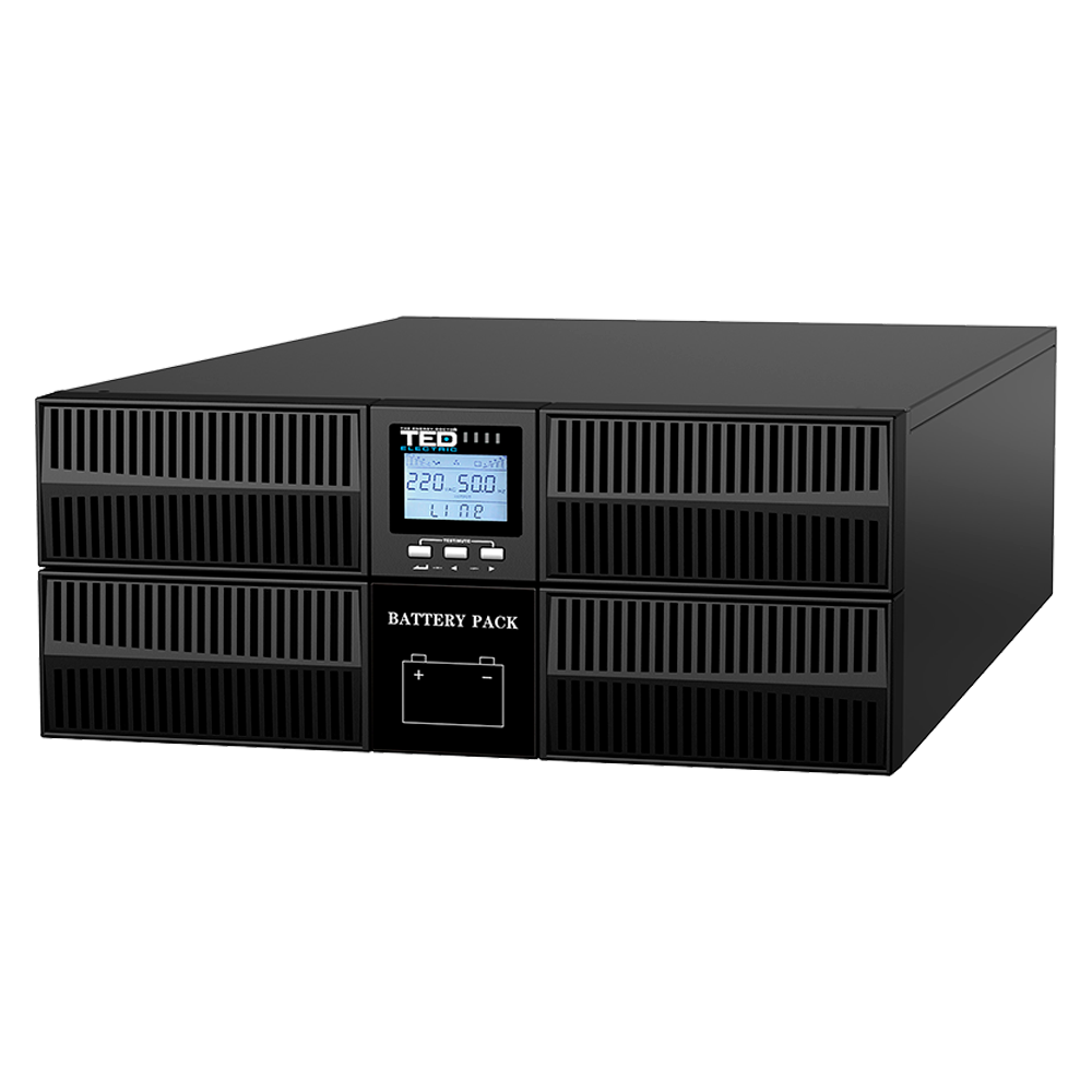 UPS 10KVA 10KW Rackabil Online Dubla Conversie TED Electric TED006233