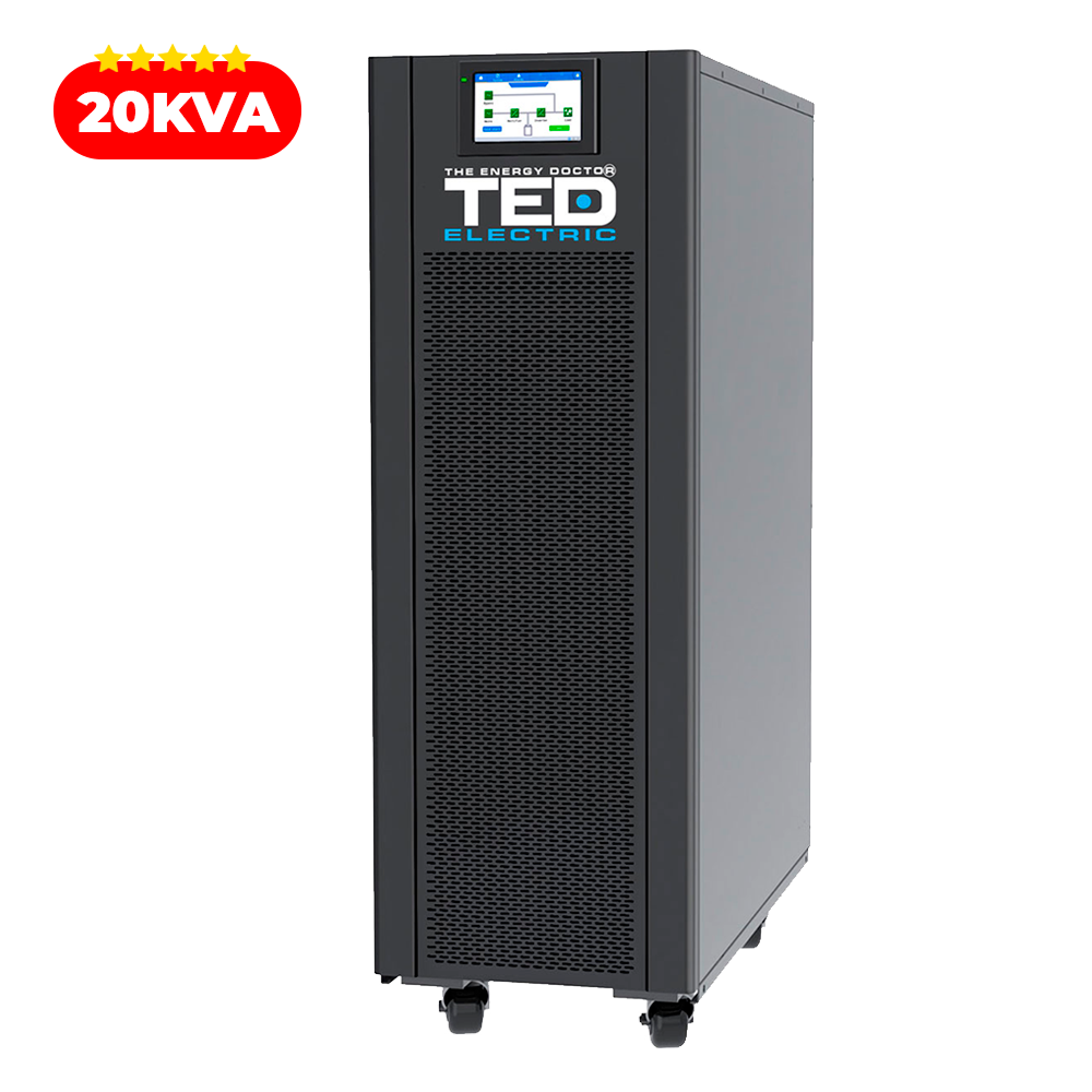 UPS 20KVA 20kW 400V Trifazat Online Dubla Conversie TED Electric TED004253 Imagine secundară a produsului