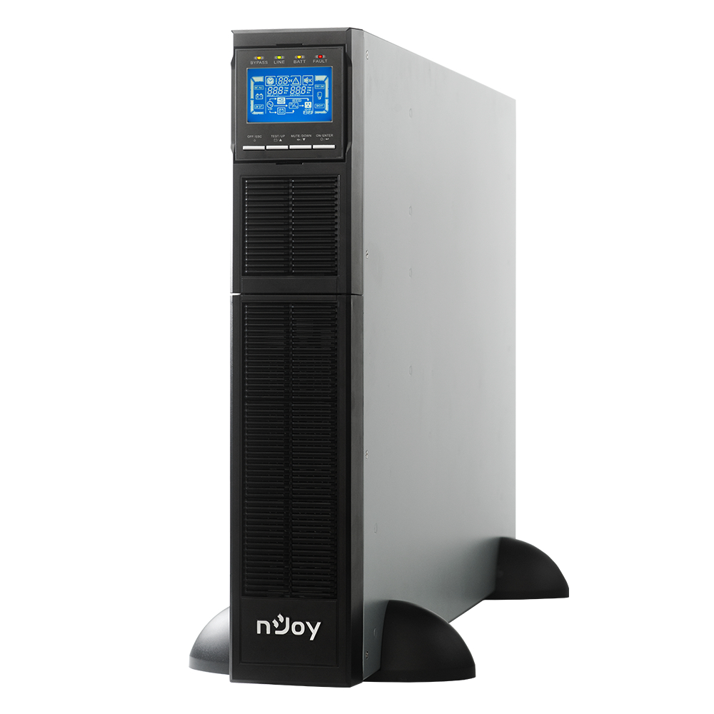 UPS 6KVA 6kW rackabil si tower Smart Online Dubla Conversie nJoy Balder vedere din dreapta