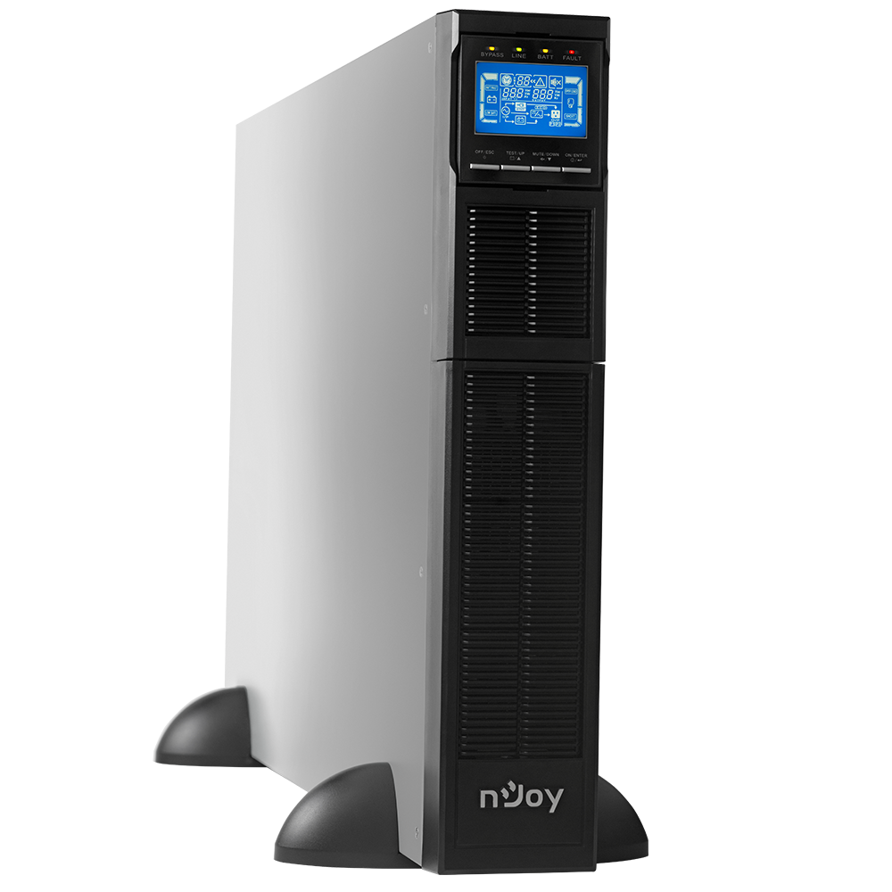 UPS 6KVA 6kW rackabil si tower Smart Online Dubla Conversie nJoy Balder vedere laterala