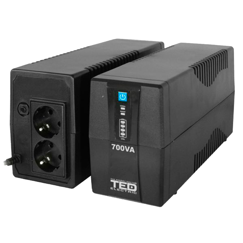 UPS 700VA 400W Line Interactive LED TED Electric TED003966 Imagine secundară a produsului