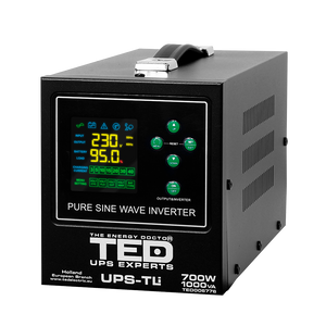 UPS Centrala Termica 1000VA 700W utilizeaza 1 x baterie LiFePO4 / Auto TED Electric TED006776