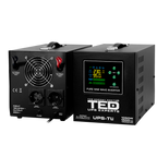 UPS Centrala Termica 1500VA 1050W Litiu LiFePO4 TED Electric cu baterie externa auto
