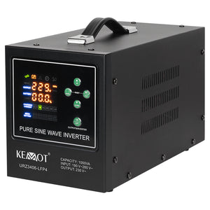 UPS Centrala Termica 1000VA 700W utilizeaza 1 x baterie 12V LiFePO4 Sinusoida Pura Kemot URZ3406-LFP4