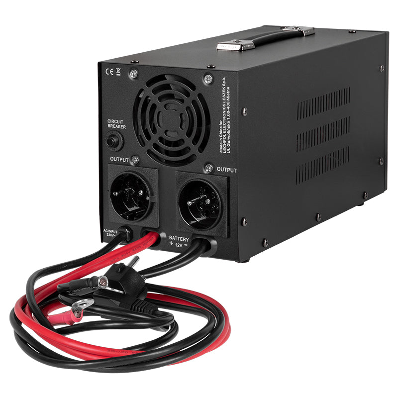 UPS Centrala Termica 1000VA 700W utilizeaza 1 x baterie 12V LiFePO4 Sinusoida Pura Rebel RB-4028