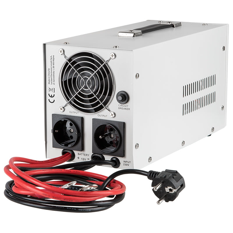 UPS Centrala Termica 1000VA 700W utilizeaza 1 x baterie 12V AGM / GEL / Auto Sinusoida Pura Kemot URZ3406