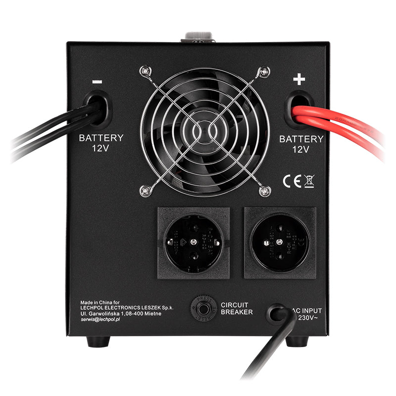 UPS Centrala Termica 1500VA 1050W utilizeaza 1 x baterie 12V LiFePO4 Sinusoida Pura Kemot URZ3427-12LFP