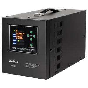 UPS Centrala Termica 1500VA 1050W utilizeaza 1 x baterie 12V LiFePO4 Sinusoida Pura Rebel RB-4029