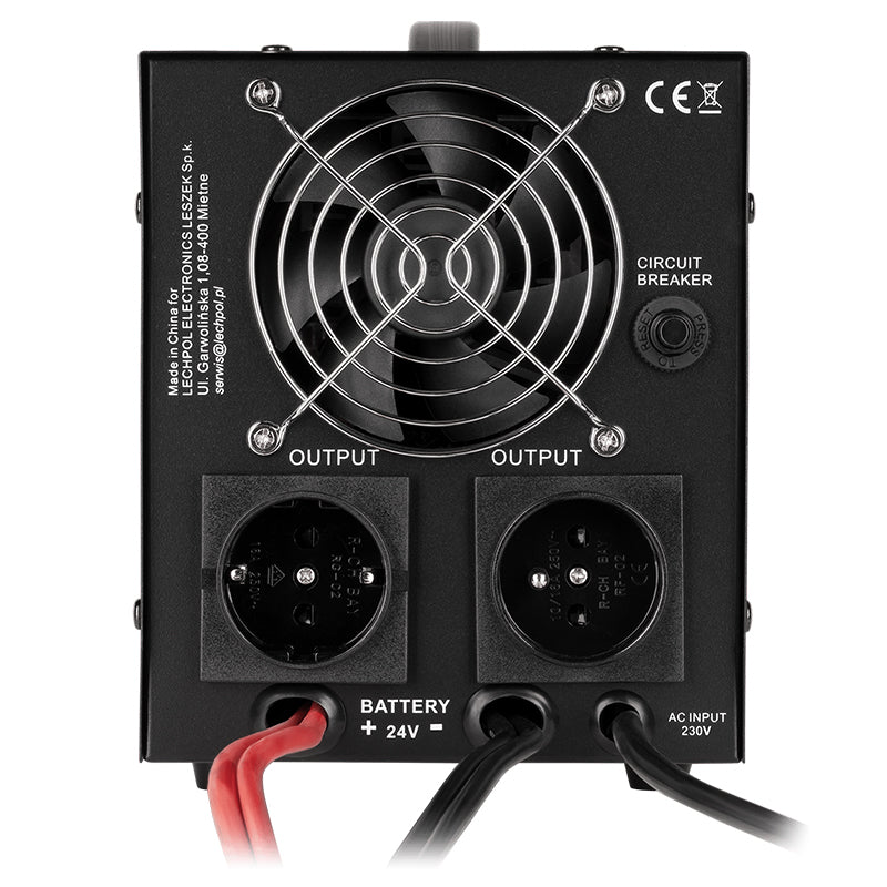UPS Centrala Termica 1500VA 1050W utilizeaza 2 x baterie 12V LiFePO4 Sinusoida Pura Kemot URZ3427-LFP4