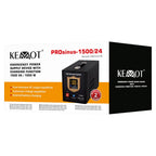UPS Centrala Termica 1500VA 1050W utilizeaza 2 x baterie 12V AGM / GEL / Auto Sinusoida Pura Kemot URZ3427B Negru