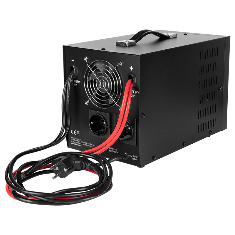 UPS Centrala Termica 2000VA 1200W utilizeaza 1 x baterie 12V LiFePO4 Sinusoida Pura Rebel RB-4030