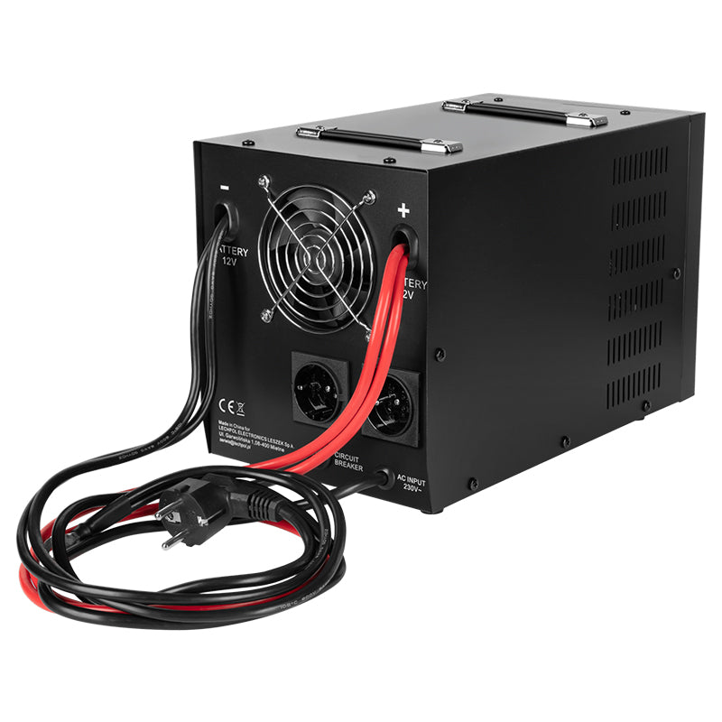 UPS Centrala Termica 2200VA 1600W utilizeaza 1 x baterie 12V LiFePO4 Sinusoida Pura Rebel RB-4031
