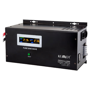 UPS Centrala Termica 2200VA 1600W Montaj Perete utilizeaza 1 x baterie 12V AGM / GEL / Auto Sinusoida Pura Kemot URZ3411