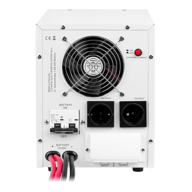 UPS Centrala Termica 2200VA 1600W utilizeaza 1 x baterie 12V AGM / GEL / Auto Sinusoida Pura Kemot URZ3431