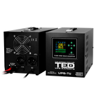 UPS Centrala Termica 2500VA 1800W Litiu LiFePO4 TED Electric cu baterie auto externa