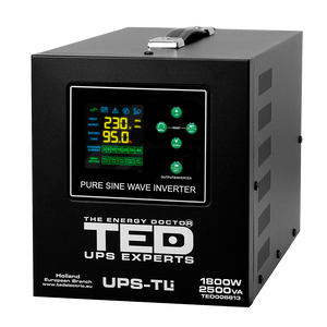 UPS Centrala Termica 2500VA 1800W utilizeaza 2 x baterie LiFePO4 / Auto TED Electric TED006813