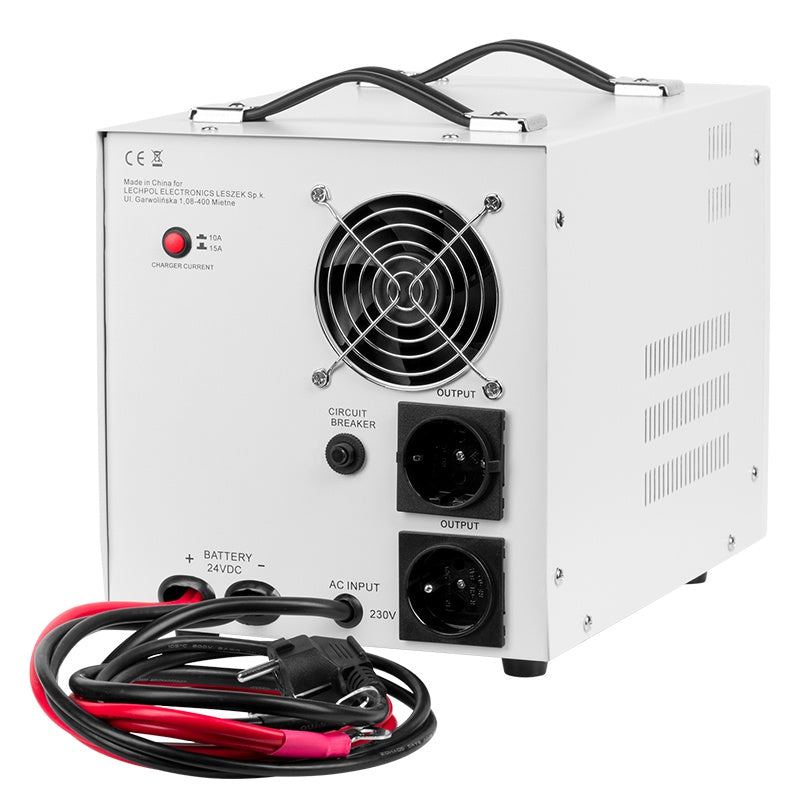 UPS Centrala Termica 2600VA 1800W utilizeaza 2 x baterie 12V AGM / GEL / Auto Sinusoida Pura Kemot URZ3429