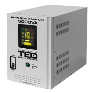 UPS Centrala Termica 5000VA 3500W foloseste baterie auto 24V TED Electric TED001689