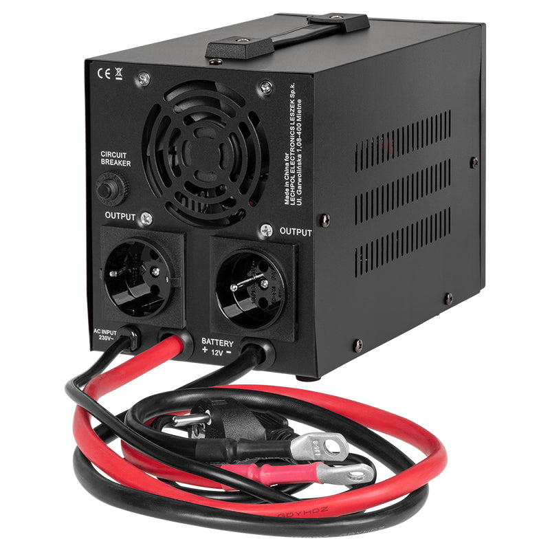 UPS Centrala Termica 500VA 300W utilizeaza 1 x baterie 12V LiFePO4 Sinusoida Pura Rebel RB-4026