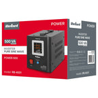 UPS Centrala Termica 500VA 300W utilizeaza 1 x baterie 12V AGM / GEL / Auto Sinusoida Pura Rebel RB-4001