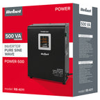 UPS Centrala Termica 500VA 300W Montaj Perete utilizeaza 1 x baterie 12V AGM / GEL / Auto Sinusoida Pura Rebel RB-4011