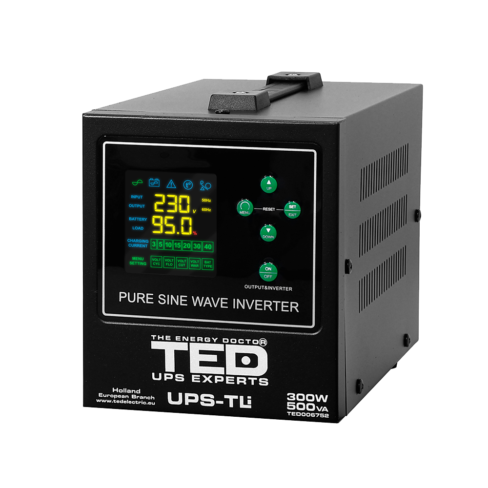 UPS Centrala Termica 500VA 300W Litiu LiFePO4 Imagine principală a produsului