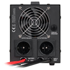 UPS Centrala Termica 800VA 500W utilizeaza 1 x baterie 12V AGM / GEL / Auto Sinusoida Pura Kemot URZ3405B Negru