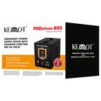 UPS Centrala Termica 800VA 500W utilizeaza 1 x baterie 12V AGM / GEL / Auto Sinusoida Pura Kemot URZ3405B Negru
